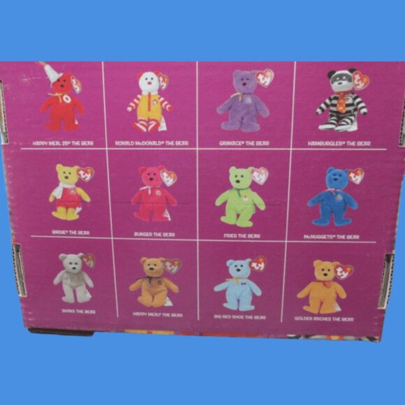 McDonalds Happy Meal 25th Anniversary Teenie Beanie Bears Complete Set of 12 - Picture 3 of 3